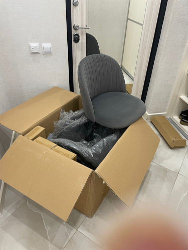 Стул на металлокаркасе Gabi 1 light purple / black фото покупателя 349