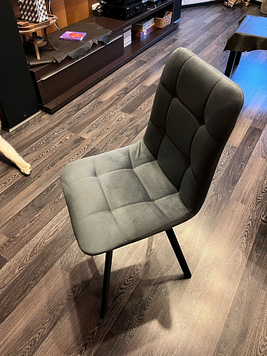 Стул на металлокаркасе Чилли синяя ткань / белый фото покупателя 1394