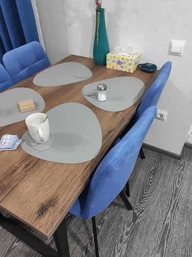 Деревянный стол Лота Лофт 120x75 дуб крафт табачный / черный матовый фото покупателя 253