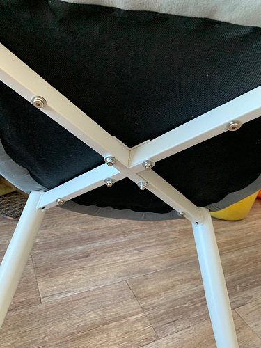 Стул на металлокаркасе Kora light blue / white фото покупателя 263