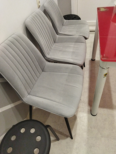 Стул на металлокаркасе Седа К латте / черный фото покупателя 214