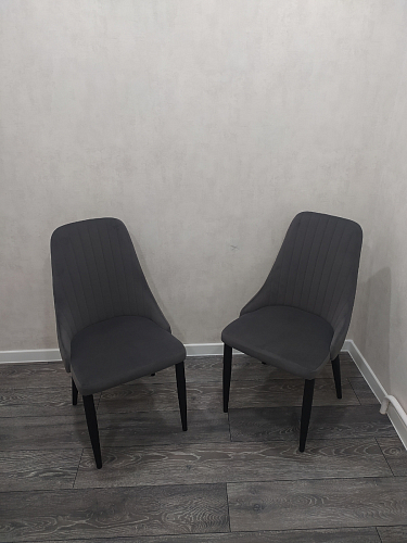 Стул на металлокаркасе Kora green / black фото покупателя 478