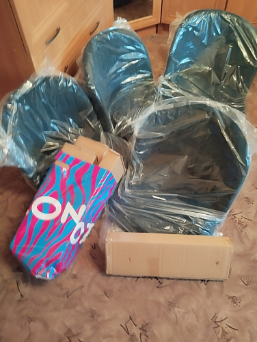 Стул на металлокаркасе Gabi 1 light purple / black фото покупателя 826