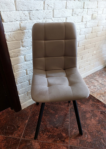 Стул на металлокаркасе Чилли светло-серый / белый каркас фото покупателя 210