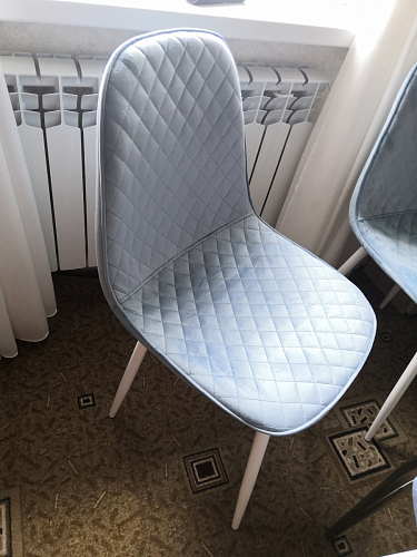 Стул на металлокаркасе Capri dark beige / white фото покупателя 123