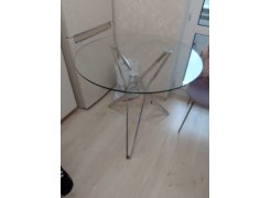 Стеклянный стол Riga прозрачный фото покупателя 2