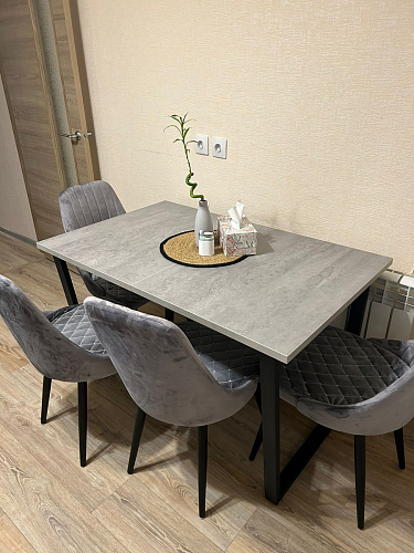 Деревянный стол Лота Лофт 120x75 дуб крафт табачный / черный матовый фото покупателя 900