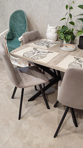 Стул на металлокаркасе Чилли синий / белый фото покупателя 1474