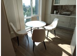 Стеклянный стол Tulip 90 white фото покупателя 39