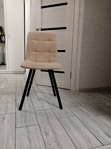 Комплект стульев Чилли 4 шт темно-серый / черный фото покупателя 282