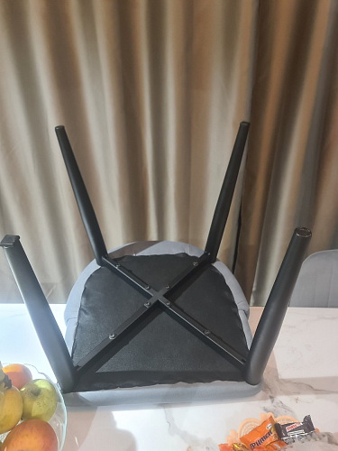 Стул на металлокаркасе Kora green / black фото покупателя 314