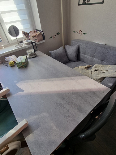 Стол Лота Лофт 120 32 мм бетон / черный матовый фото покупателя 500