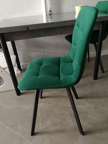 Комплект стульев Чилли 2 шт бежевый / черный фото покупателя 196