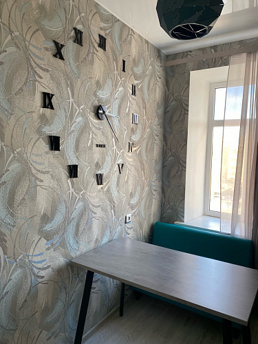 Стол Тринити Лофт 120 32 мм бетон / черный матовый фото покупателя 73