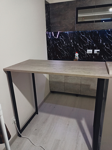 Барная стойка Дилан Лофт 120х60х110 бетон фото покупателя 143