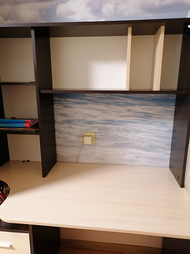 Компьютерный стол КСТ-16 левый дуб сонома / белый фото покупателя 133