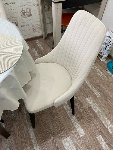 Стул на металлокаркасе Kora beige / black фото покупателя 176