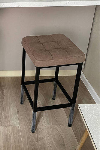 Барный стул Лофт микровелюр катания блэк / черный матовый фото покупателя 213