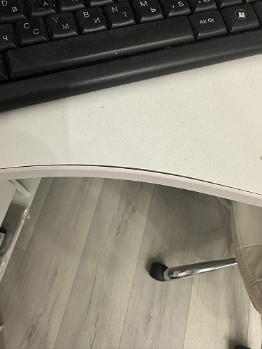 Письменный стол СПм-25 левый белый  - Уцененный экземпляр фото покупателя 43