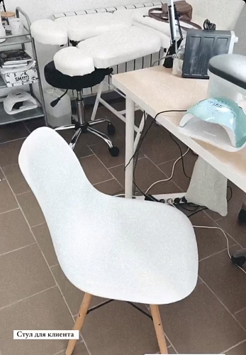 Пластиковый стул Eames PC-015 серо-голубой / дерево фото покупателя 262