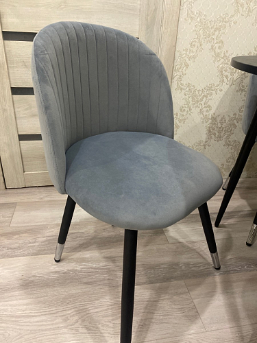 Стул на металлокаркасе Gabi 1 light purple / black фото покупателя 466