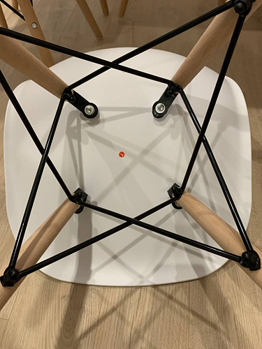 Пластиковый стул Eames PC-015 серо-голубой / дерево фото покупателя 487