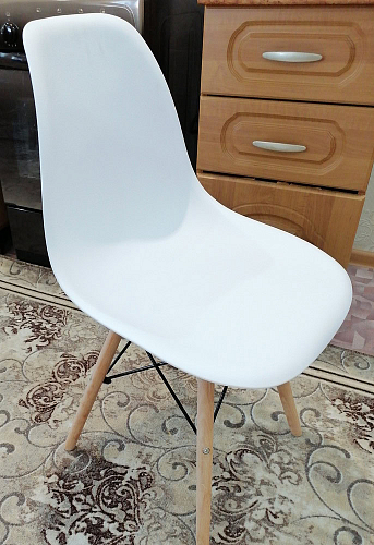 Стул Сindy Eames/Синди Имс мод. 001 yellow / natural фото покупателя 13