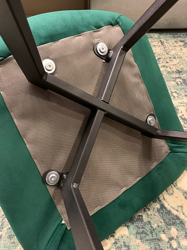 Стул на металлокаркасе Чилли синий / белый фото покупателя 1492