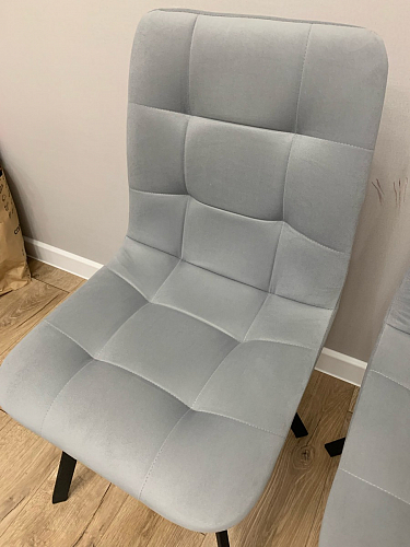 Стул на металлокаркасе Чилли синий / белый фото покупателя 1132