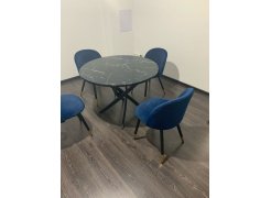 Стул на металлокаркасе Gabi 1 бежевый / черный с серебряными наконечниками фото покупателя 733