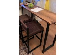 Барная стойка Дилан Лофт 120х40х90 бетон светлый фото покупателя 75