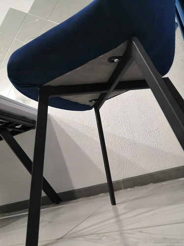 Стул на металлокаркасе Челси К крутящийся бирюзовый / черный фото покупателя 154