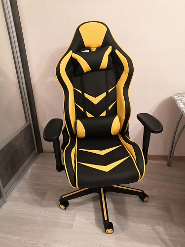 Компьютерное кресло Racer черное / бежевое фото покупателя 13