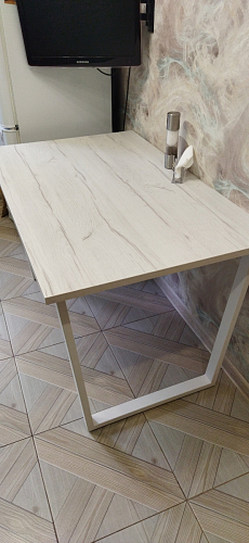 Стол Лота Лофт 140 25 мм черный матовый / бетон фото покупателя 665