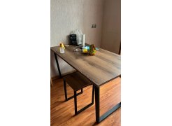 Стол Лота Лофт 120 25 мм сабия / черный матовый фото покупателя 272