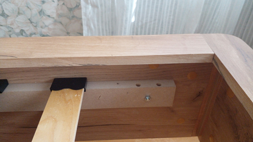 Полутораспальная кровать Клауд 140х200 парящая дуб крафт золотой / антрацит фото покупателя 1