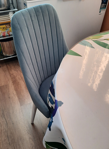 Стул на металлокаркасе Kora dark gray / black фото покупателя 109