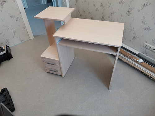 Компьютерный стол Джаз-24 правый дуб сонома фото покупателя 157