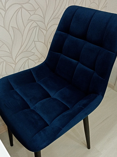 Стул на металлокаркасе Челси светло-серый / белый каркас фото покупателя 204