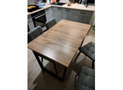 Стол Лота Лофт 140 25 мм черный матовый / бетон фото покупателя 107