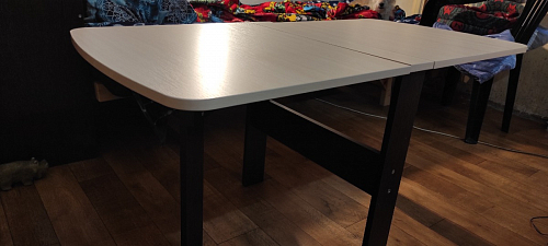 Стол-книжка СтК6 венге / дуб молочный высота 54 см фото покупателя 69