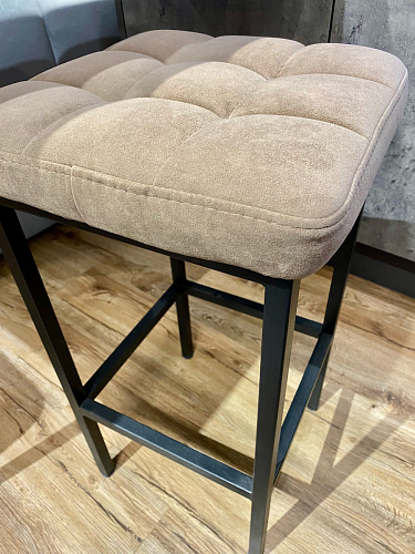 Барный стул Лофт ткань канди грей / черный матовый фото покупателя 224