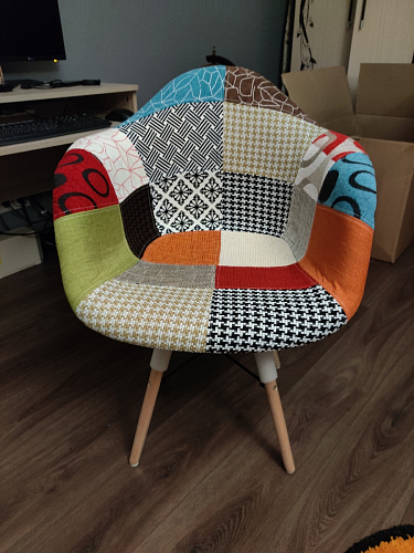 Кресло Multicolor fabric / wood фото покупателя 2