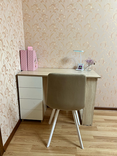 Стул на металлокаркасе Чилли бежевый / белый каркас фото покупателя 960