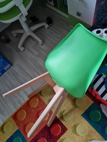 Деревянный стул Bonuss темно-серый / черное сидение / черный фото покупателя 81