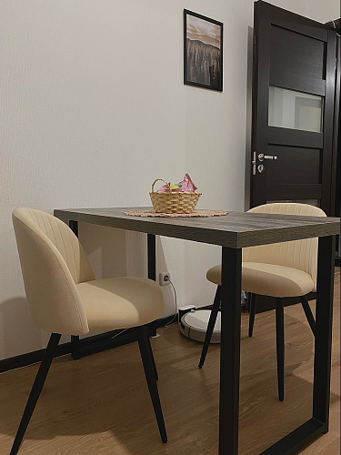 Стул на металлокаркасе Gabi 1 light purple / black / gold фото покупателя 264