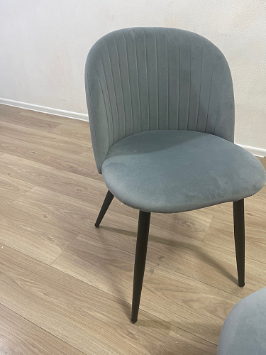 Стул на металлокаркасе Gabi dark beige / black / silver фото покупателя 710