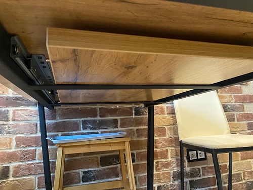 Деревянный стол Лота Лофт 140х80 черный матовый / бетон светлый фото покупателя 916