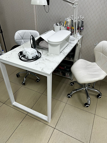 Письменный стол Битти Лофт 116х60х75 креатель / черный матовый фото покупателя 17