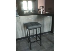 Барный стул Лофт кожзам d1 / черный матовый фото покупателя 114